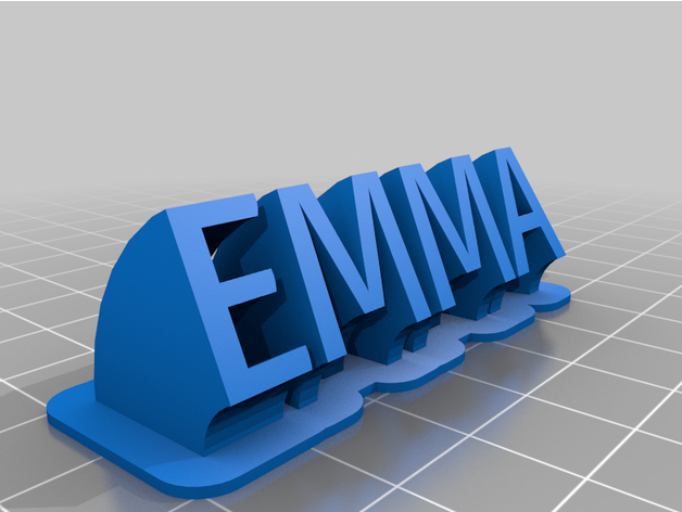 Hanna özelleştirilmiş 3D print model - Mito3D