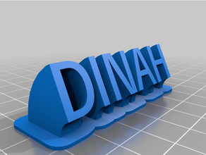 Dinah özelleştirilmiş 3d print model - Mito3D