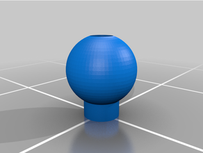 poign boule pour rabot main 3d print model - Mito3D