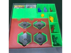 étoile grattoirs cave in insérer ks version jeu plateau inserts hexxy 3d print model - Mito3D
