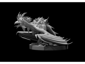 cockitrice updated chicken lizard 3d print model - Mito3D