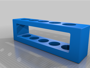 customized test tube holder 3d print model - Mito3D
