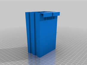 grid wall container tall 3d print model - Mito3D