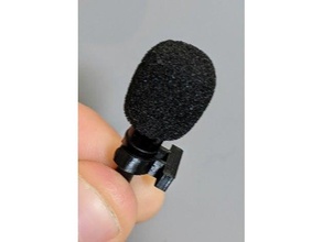 roxa panda lapela microfone conector 3d print model - Mito3D