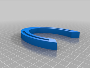 customized horseshoe 3d print model - Mito3D