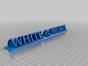 white worn customized 3d print model - Mito3D