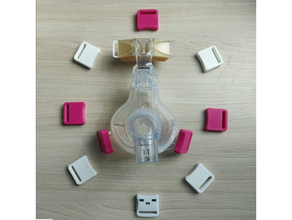 agrafe cpap respirateur masque philips respironics modèle 3d print model - Mito3D