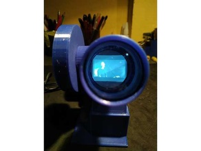 Pico Fernsehen Arbeiten Beamer Stil schwarz Weiß Kamera Kathode Strahl Tube crt vhs 3d print model - Mito3D