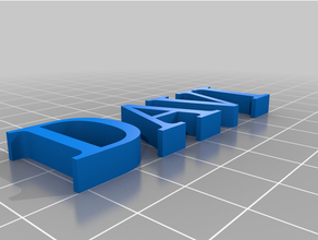 Davi personalizado 3d print model - Mito3D