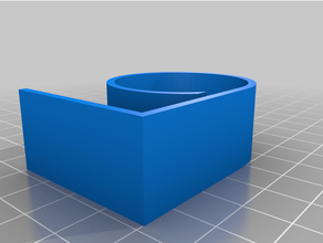 customizable table desk cable management clip optional glue dot 3d print model - Mito3D