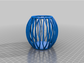 ovale barre vaso personalizzato 3d print model - Mito3D