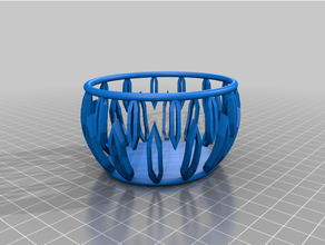 leaves bowl customized 3d print model - Mito3D