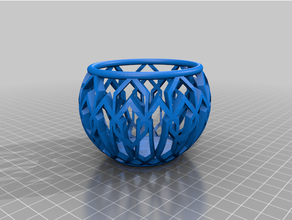 geométrico formas patrón cuenco personalizado 3d print model - Mito3D
