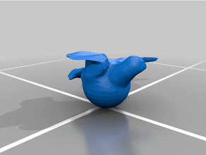 uccello emergenti sfera arte miscelatore scultura 3d print model - Mito3D