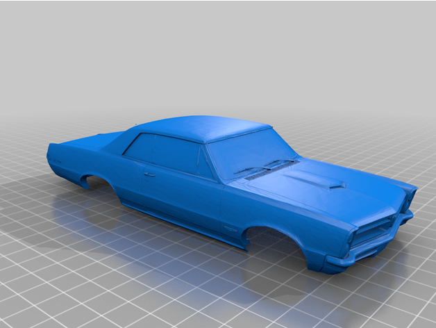 open v16 Pontiac gto 1965 102mm empattement miniature miniz rc voiture 3D print model - Mito3D