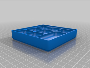 customized magnetic screw tray box 3d print model - Mito3D