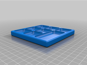 customized magnetic screw tray box 2 3d print model - Mito3D