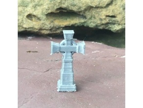 traverser tombe monument table rpg 28mm dnd pierre tombale cimetière dispersion terrain jeu guerre 3d print model - Mito3D