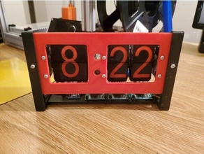 flip clock v2 - arduino-powered split-flap 28byj-48 arduino pro micro ds3231 split flap display stepper motor uln2003 3d print model - Mito3D