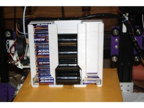 fifo battery dispenser - aa aaa 3d print model - Mito3D