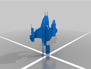 wraith starfighter starcraft 3d print model - Mito3D