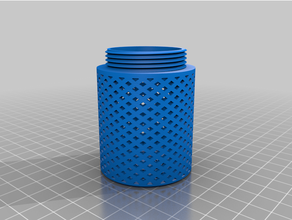 carrete desecante frasco soporte seco caja seca secadora sílice gel 3d print model - Mito3D