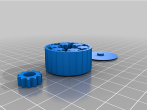 customized potentiometer planetary reduction drive knob 3d print model - Mito3D