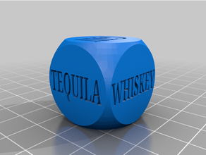 mixed drink dice 3d print model - Mito3D