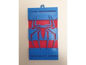 hombre araña pared colgando Arte obra arte regalo maravilla universo imagen spider man asombroso 3d print model - Mito3D