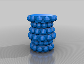 baloncuklar vazo özelleştirilmiş 3d print model - Mito3D