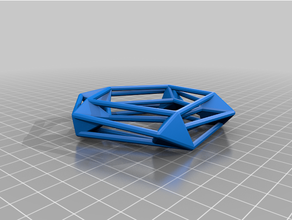 parzialmente riempito braccialetto personalizzato 3d print model - Mito3D