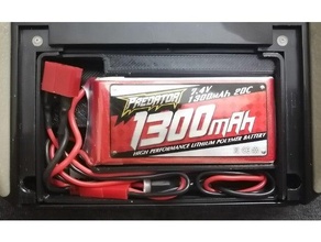 taranis x7 bateria bandeja 3d print model - Mito3D