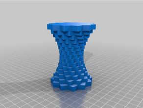 Würfel Vase angepasst 3d print model - Mito3D