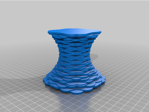 scales vase customized 3d print model - Mito3D