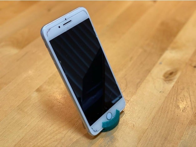 Tröpfchen Smartphone Stand Anzeige iPhone openscad Telefon Halter Unterstützung montieren 3D print model - Mito3D