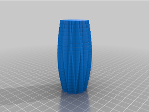 Facile vase personnalisé 3d print model - Mito3D