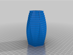 geschichtet Vase 3d print model - Mito3D