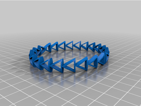 triangulos pulsera personalizado 3d print model - Mito3D