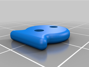 fish button 3d print model - Mito3D