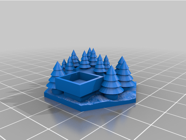 terrain ed verdure carrelage 3D print model - Mito3D