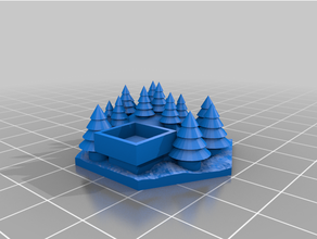 terrain ed verde piastrelle 3d print model - Mito3D