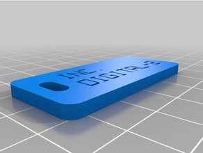 dahil digital 2 özelleştirilmiş 3d print model - Mito3D