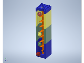 hubelino kugellift çift Hubelino ixolino marble lift mermer mekanik koşusu murmelbahn vidalamak 3d print model - Mito3D