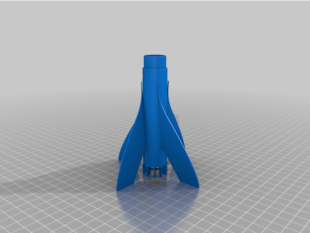 modulare modello razzo 1 personalizzato 3D print model - Mito3D
