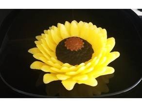 girasole sole fiore 3d print model - Mito3D