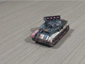 Panzer iv raketenwerfer fácil impressão 3d print model - Mito3D