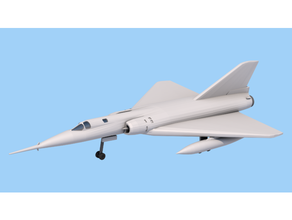 dassault miragem iv bombardeiro estratégico 3d print model - Mito3D