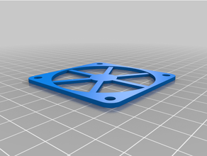 customized simple parametric fan grill 3d print model - Mito3D