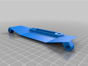 fms pitts v1 replacement landing gear - rear plate 3d print model - Mito3D