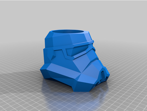 stormtrooper penholder pen holder star wars storm trooper 3d print model - Mito3D
